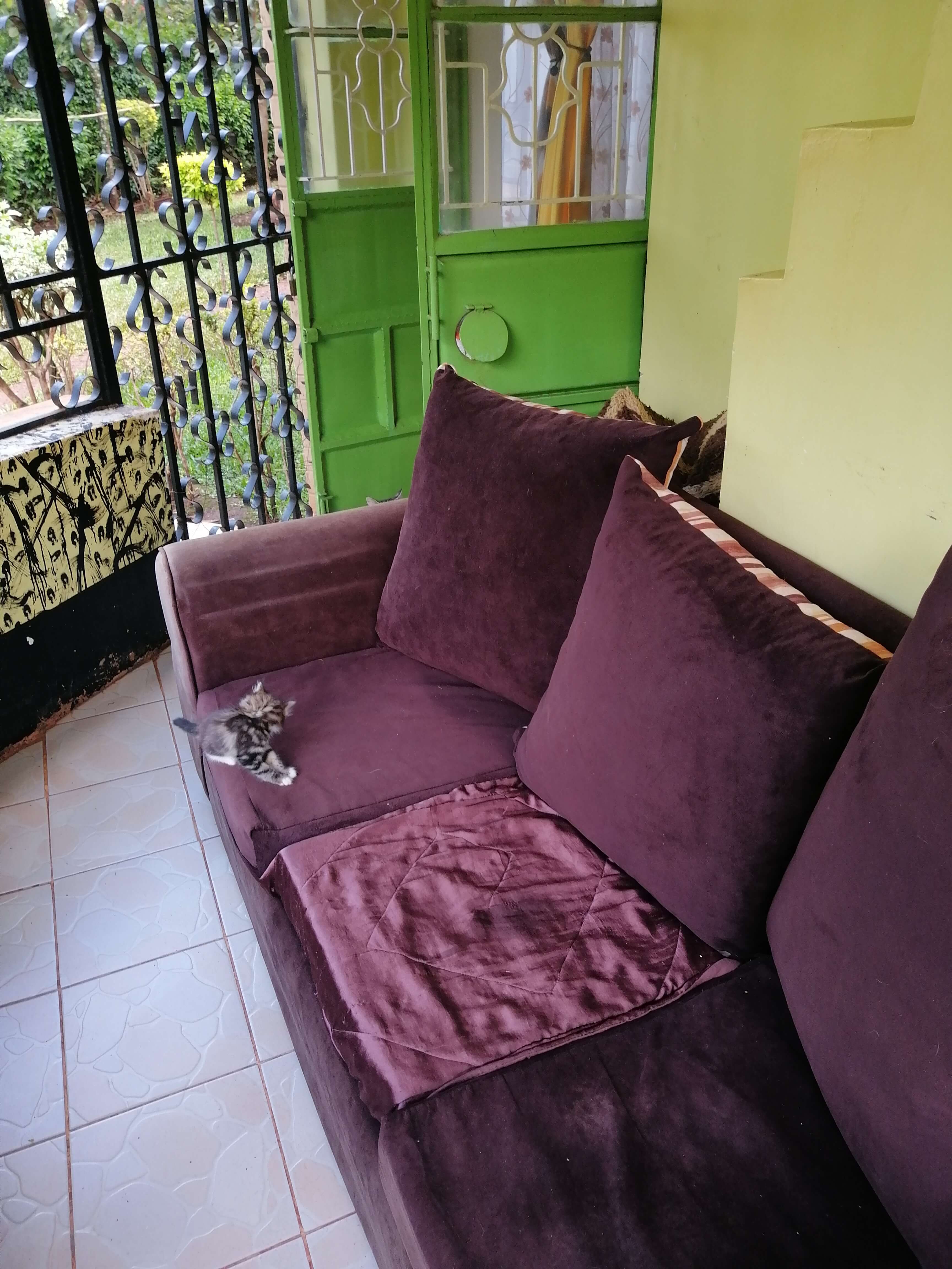 Mr. and Mrs. Samson Ngotho's One-Story House Balcony